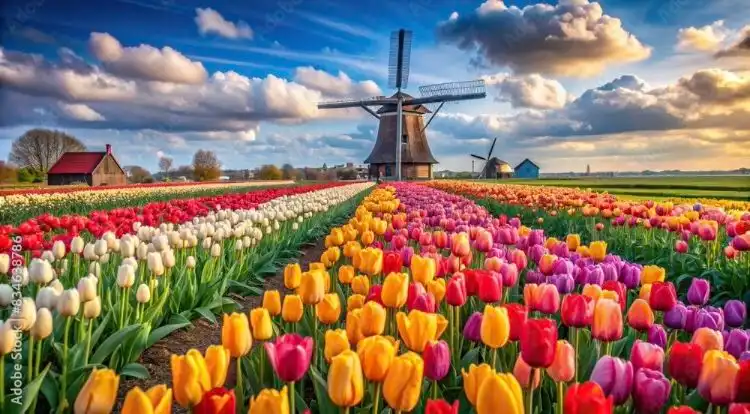 Kenapa Tulip Belanda Begitu Terkenal? Menelusuri Sejarah dan Keindahan Lautan Bunga di Negeri Kincir Angin