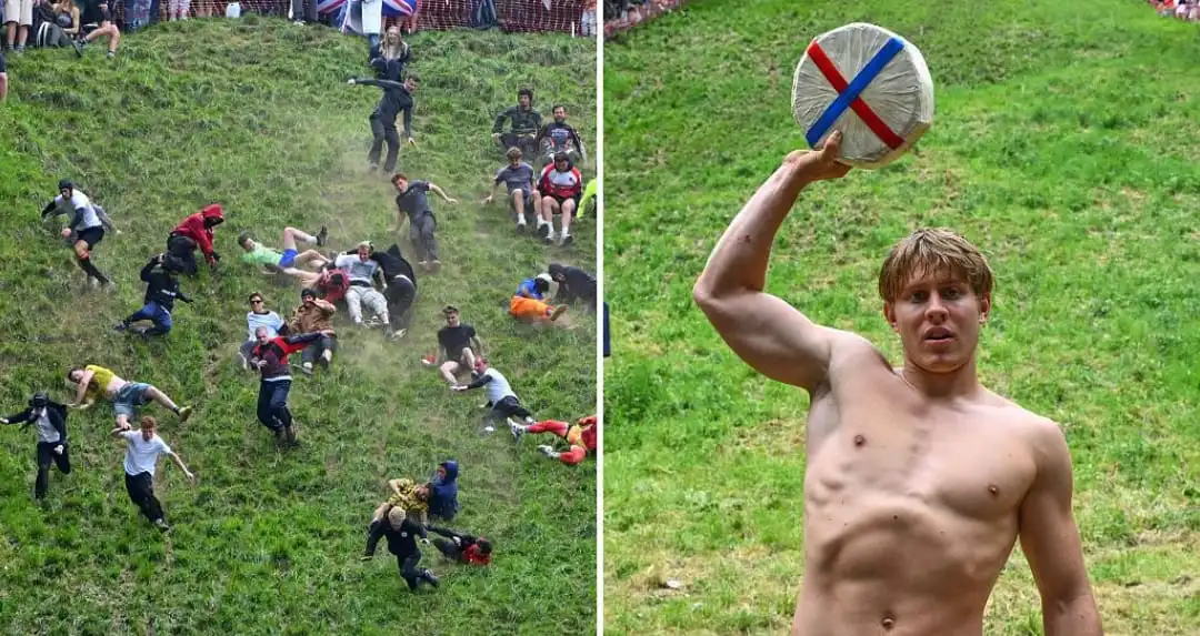 Festival Keju Bergulir,Tradisi Unik Mengejar Keju di Inggris