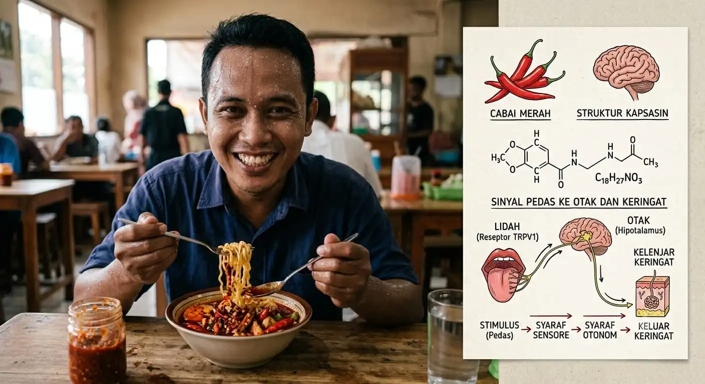 Kenapa Tubuh Berkeringat Saat Makan Pedas?