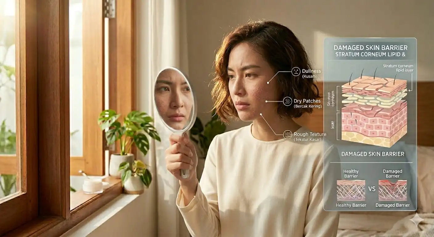 Tanda Skin Barrier Rusak yang Sering Disalahartikan sebagai Kulit Kusam
