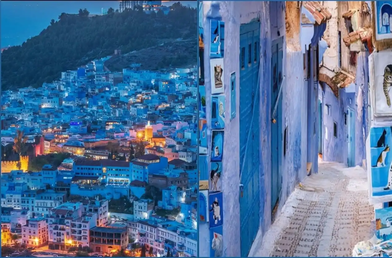 Yang Unik di Maroko, Sebuah Kota yang Seluruhnya Berwarna Biru