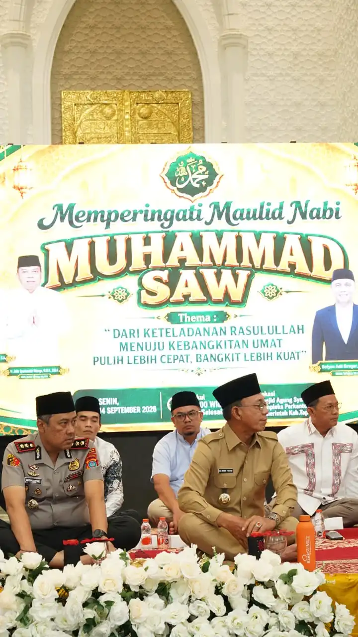 Maulid Nabi di Tapsel: Bupati Gus Irawan Ajak Teladani Rasulullah untuk Pulih Lebih Cepat dan Bangkit Lebih Kuat