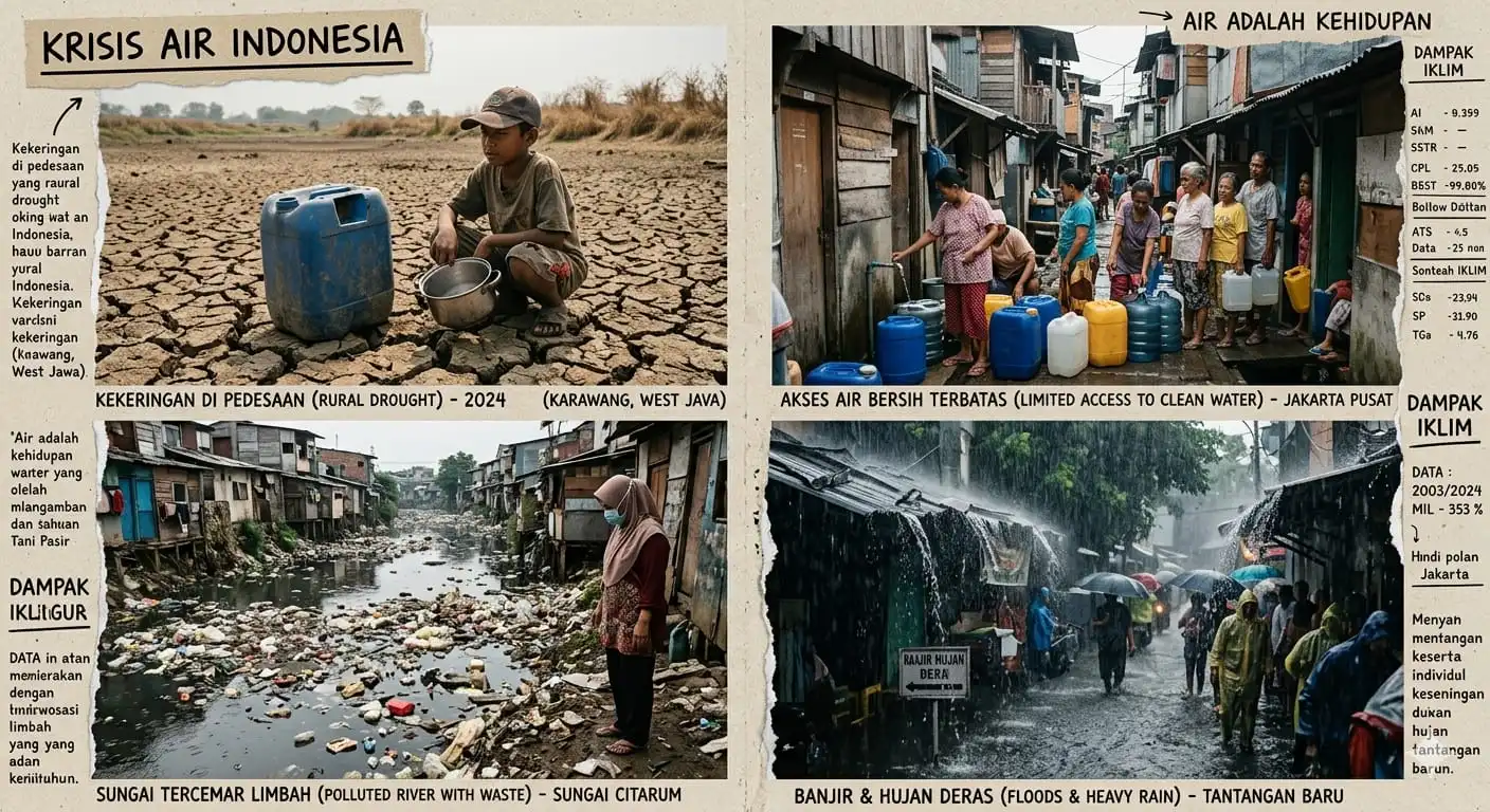 Krisis Air Bersih: Kenapa Indonesia yang Kaya Air Justru Bisa Kekurangan?