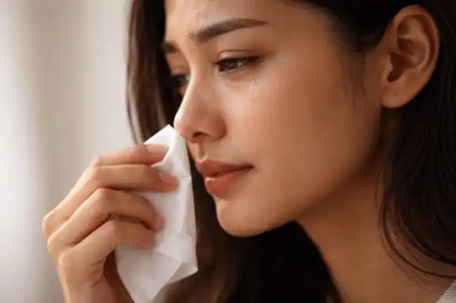 Saat kita menangis otomatis air mata keluar tetapi, mengapa hidung juga ikut dan meler? kok bisa gitu? 