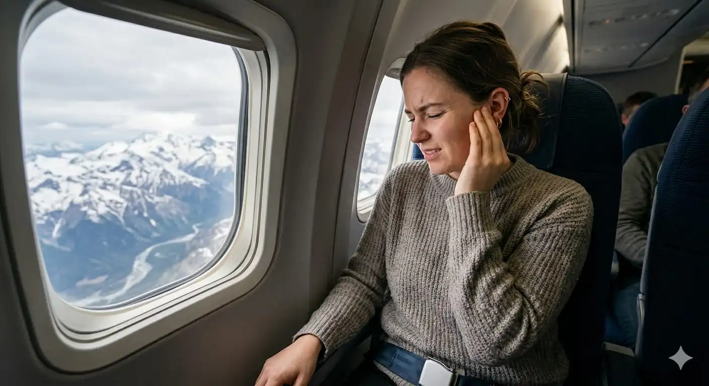 Kenapa Telinga Terasa Sakit Saat Naik Pesawat?