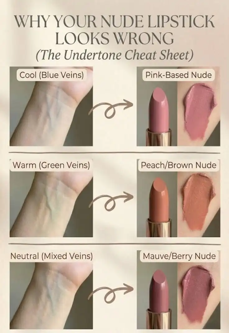 Warna Lipstik yang Cocok Berdasarkan Undertone