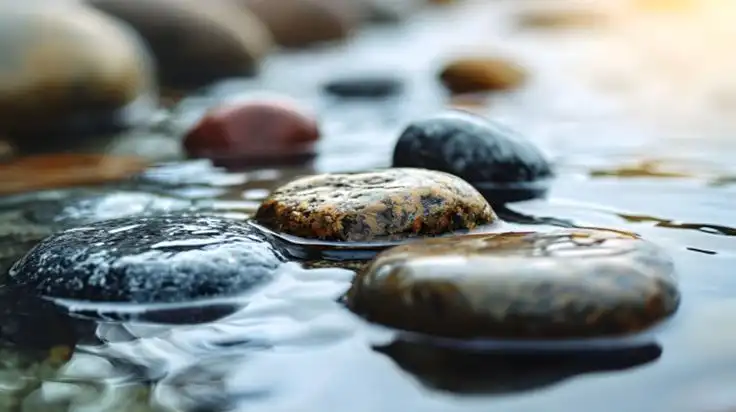 Batu di Sungai Terasa Licin, Apa yang Menempel di Permukaannya?