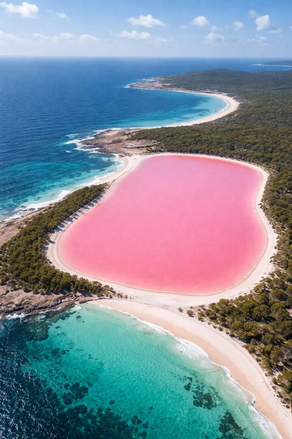 Lake Hillier, Danau Pink di Australia yang Terlihat Seperti Editan Tapi Nyata