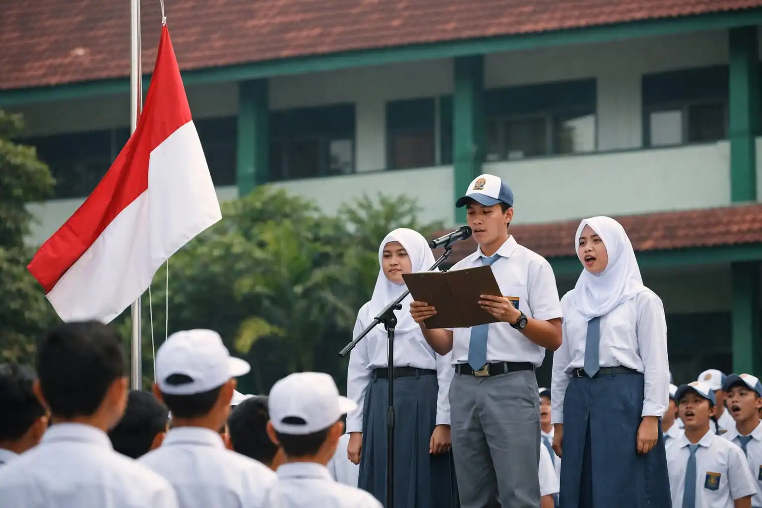 Upacara Bendera Wajib Tiap Senin, Ada Susunan Upacara Yang Baru. 