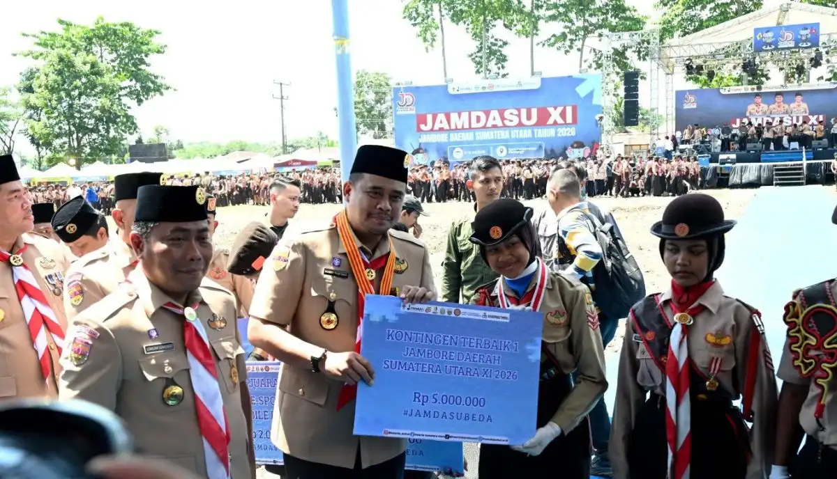 Gubernur Sumut berangkatkan 19 Penggalang ke Jamnas 2026 di Cibubur