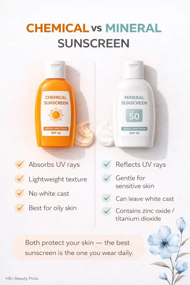 Perbandingan Sunscreen Mineral vs Chemical