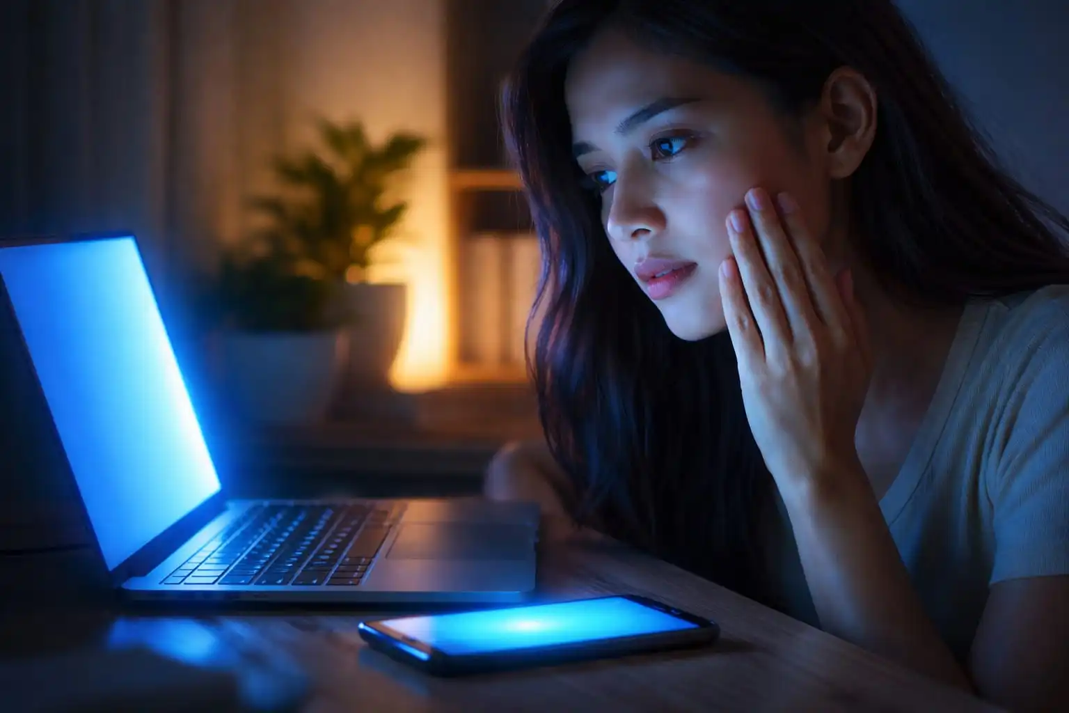Sering di Depan Laptop, Kulit Jadi Kusam? Ini Fakta Blue Light dari HP dan Komputer