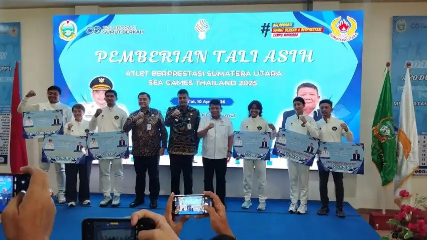 30 Atlet Sumut Peraih Medali SEA Games 2025 Terima Bonus, Emas Diguyur Rp75 Juta