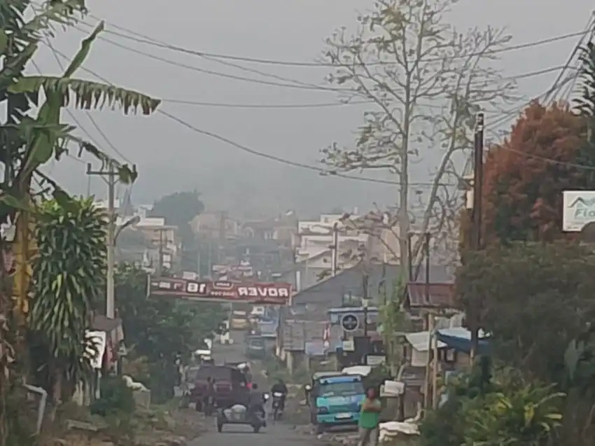 Kabut Asap Selimuti Saribudolok Simalungun, Jarak Pandang Turun hingga 3 Km