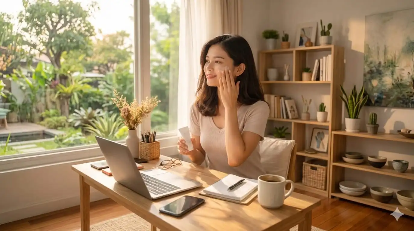 Di Rumah Saja, Apakah  Harus Pakai Sunscreen? 