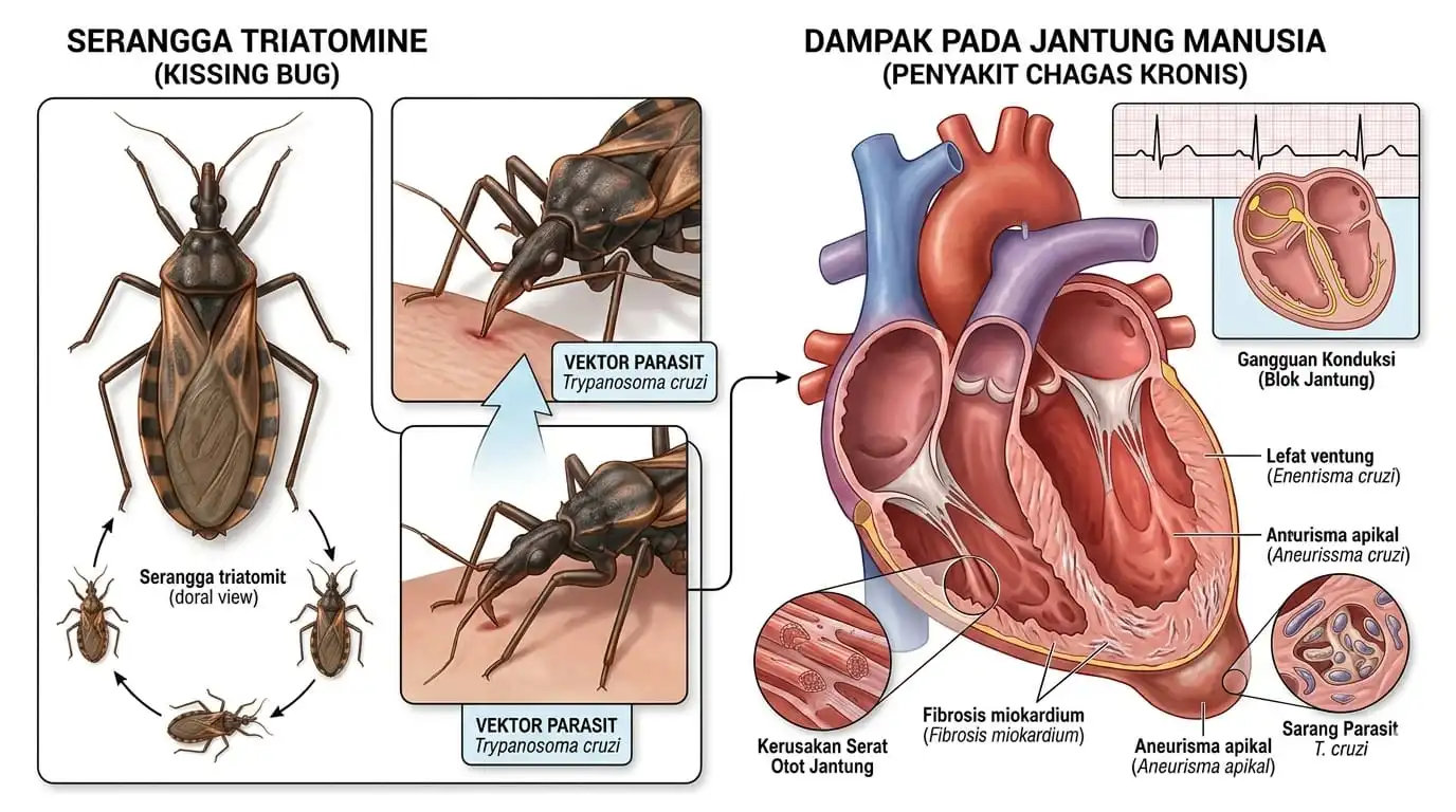Penyakit Chagas: Infeksi Diam yang Bisa Merusak Jantung Tanpa Disadari