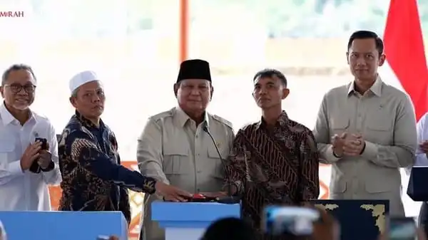 Prabowo Resmikan Lima Bendungan Senilai Rp9,79 Triliun di Empat Provinsi