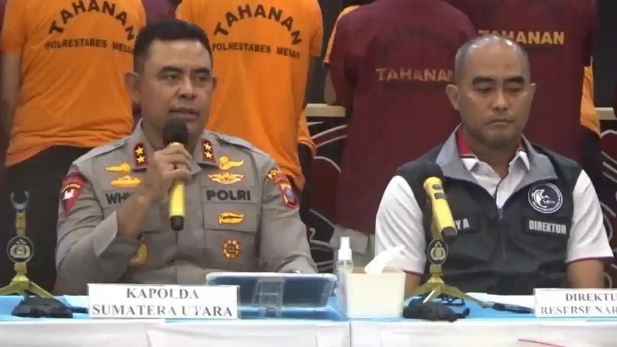 Dua Bulan Operasi, Polda Sumut Amankan 179 Kg Sabu dan 1.118 Tersangka