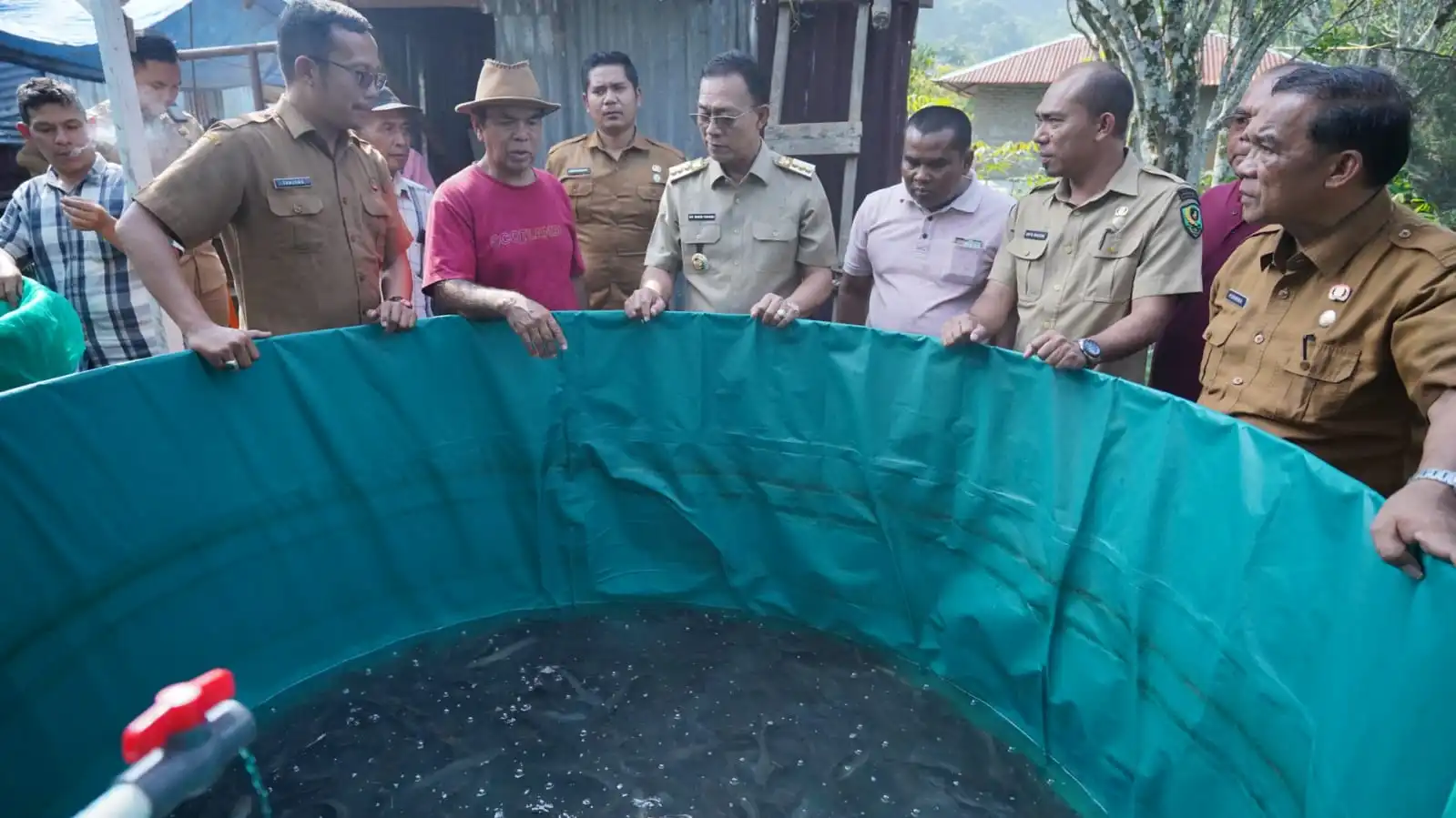 Panen Perdana Pokdakan Panindoan, 450 Kilogram Lele Dipanen dari Enam Kolam Bundar