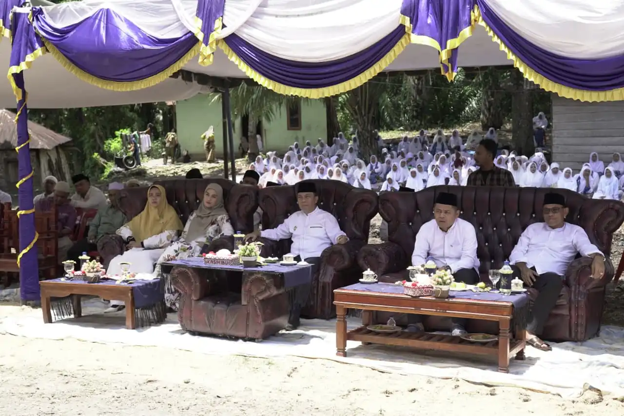 15 Tahun Menunggu, Desa Lantosan Rogas Jadi Tuan Rumah Pengajian Akbar Bulanan Pemkab Tapsel dan BKMT Kasih Ibu