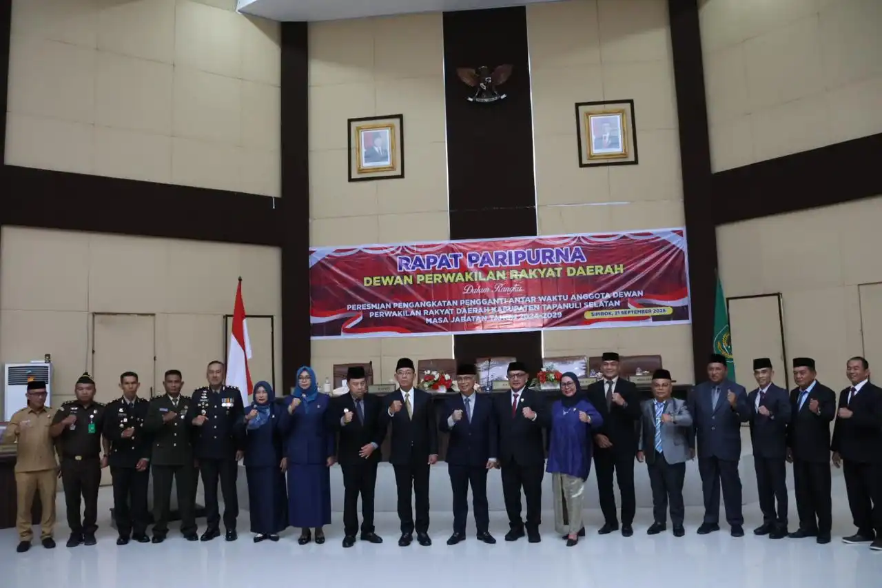 DPRD Tapanuli Selatan Gelar Rapat Paripurna PAW, H. Muhammad Yusuf Siregar Resmi Dilantik