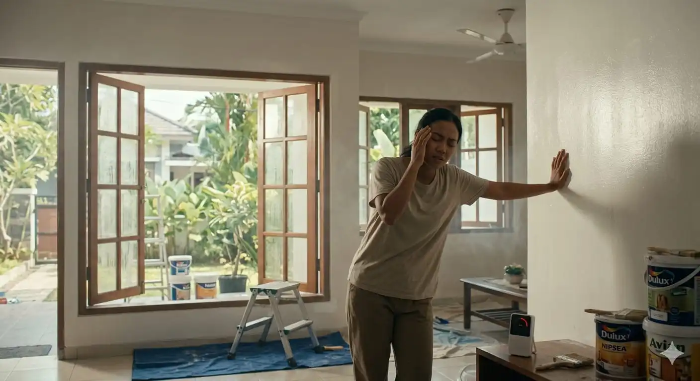 Kenapa Bau Cat Rumah Baru Bisa Membuat Pusing?