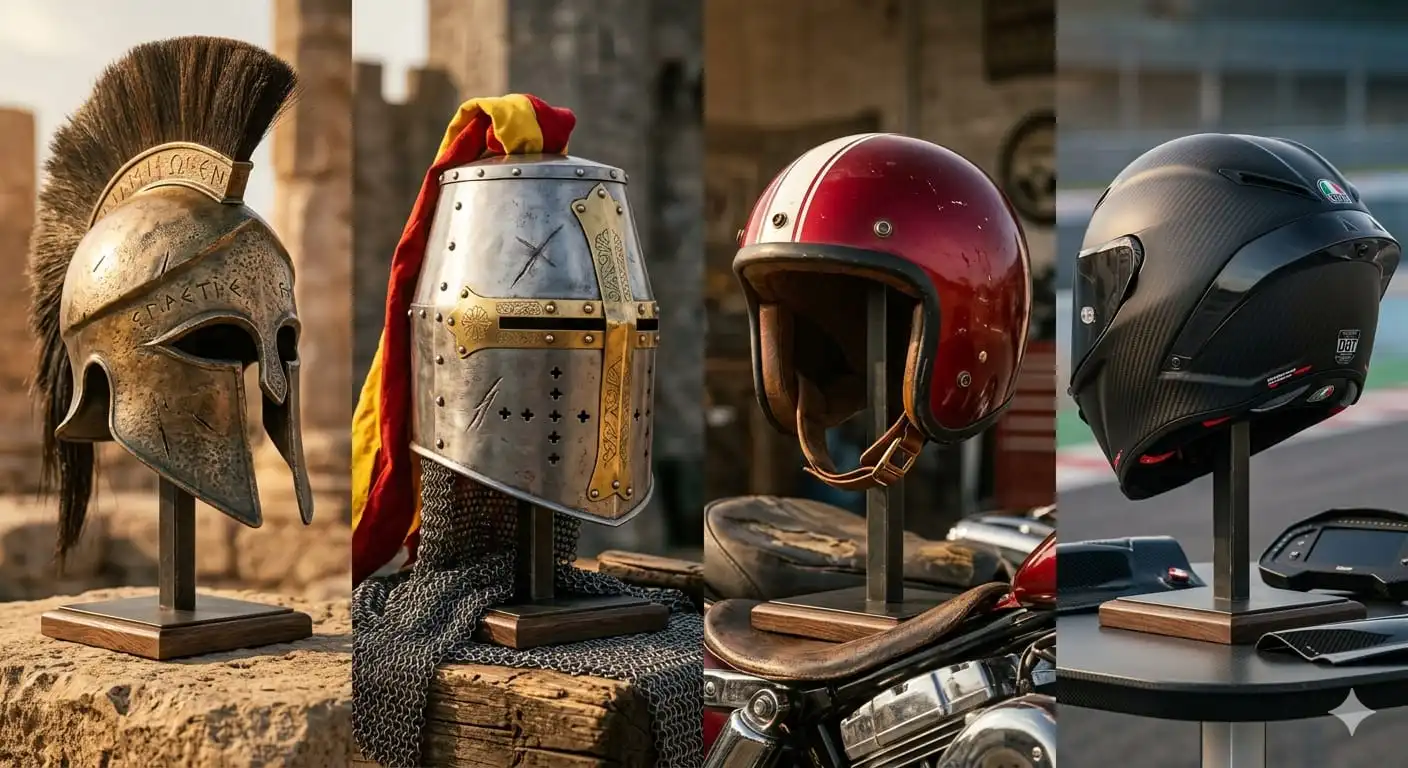 Sejarah Helm,Perkembangan Pelindung Kepala Dari Masa Ke Masa