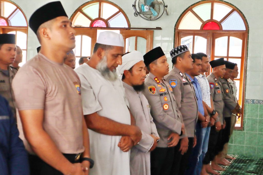 Doa dan Solidaritas: Polres Padangsidimpuan Mendoakan Almarhum Personel Polda Lampung