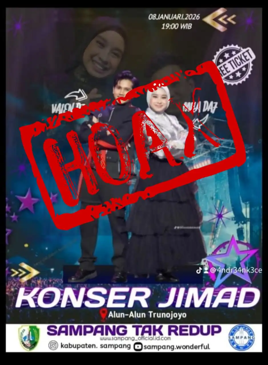 Pemkab dan Polisi Pastikan Poster Konser Valen DA7 di Sampang Hoaks