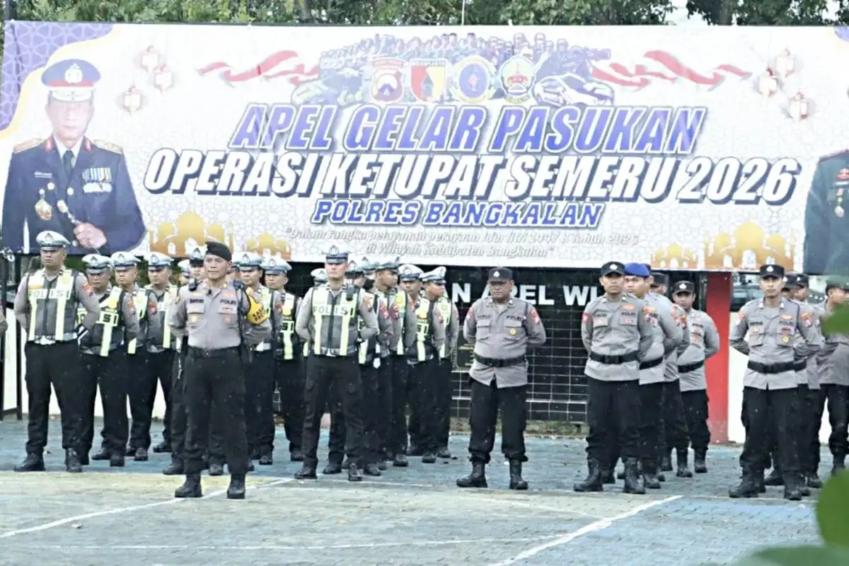 Jelang Lebaran, Ratusan Personel Polres Bangkalan Disiagakan di Akses Suramadu hingga Pelabuhan Kamal
