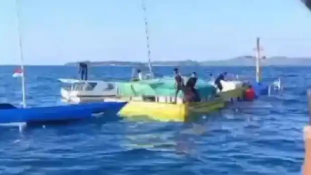 Kapal Pengangkut BarangTenggelam di Perairan Kangean Sumenep