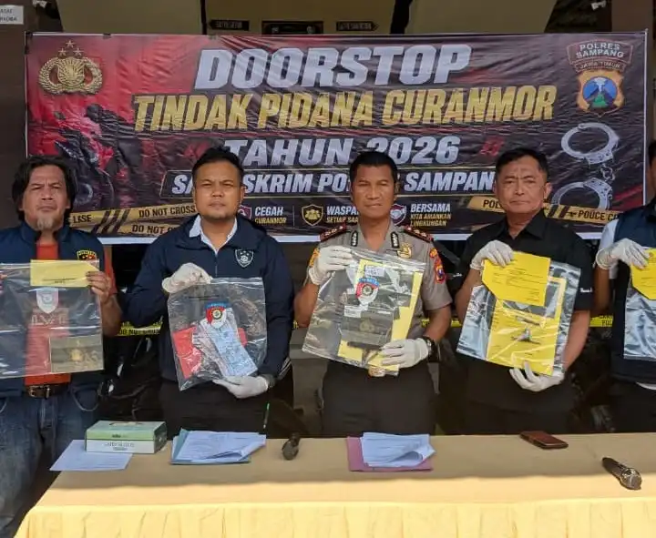 Polres Sampang Ungkap 16 Kasus Curanmor, 17 Tersangka Diamankan