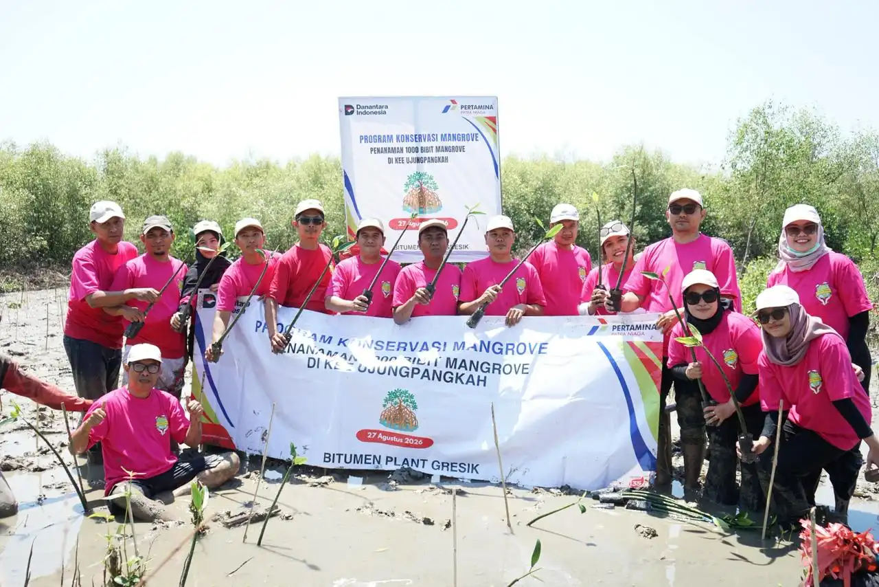 Lestarikan Ekosistem Pesisir, Pertamina Patra Niaga Tanam 1.000 Mangrove di KEE Ujungpangkah