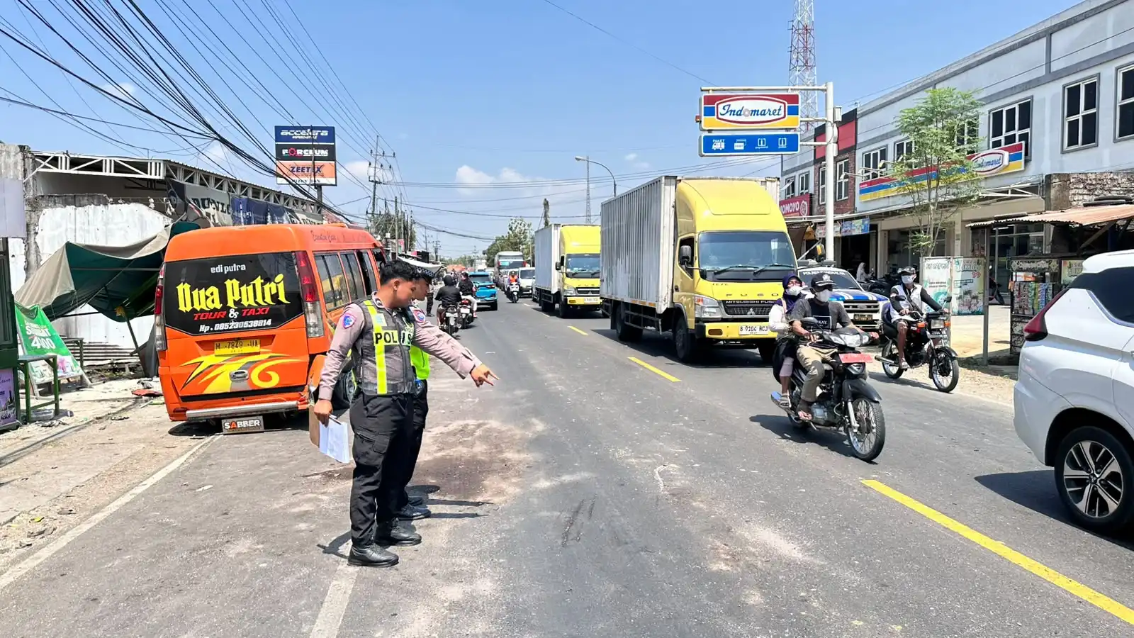 Kecelakaan Beruntun di Blega Bangkalan, 1 Pemotor Meninggal