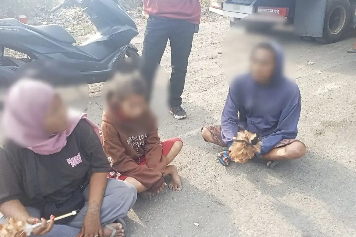 Satpol PP Bangkalan Amankan 5 Anjal di Akses Suramadu