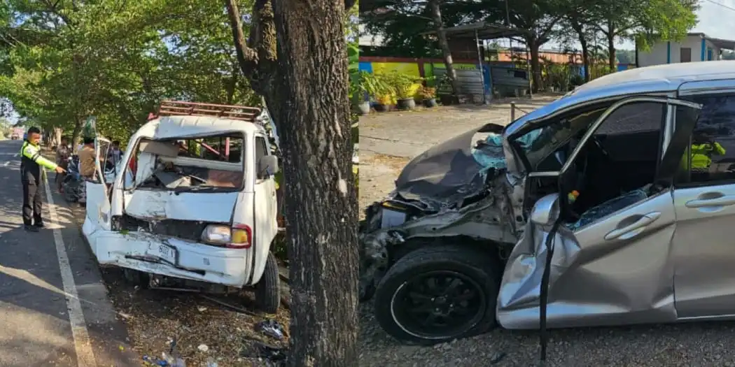 Mobil Pikap Penjual Durian Ditabrak Honda Freed, 1 Orang Meninggal
