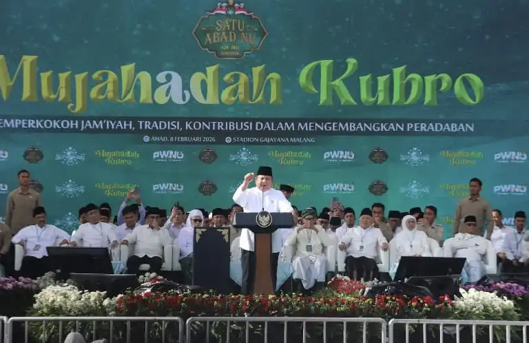 Presiden Prabowo: Setiap kali Indonesia dalam Keadaan Bahaya, NU Tampil Menyelamatkan