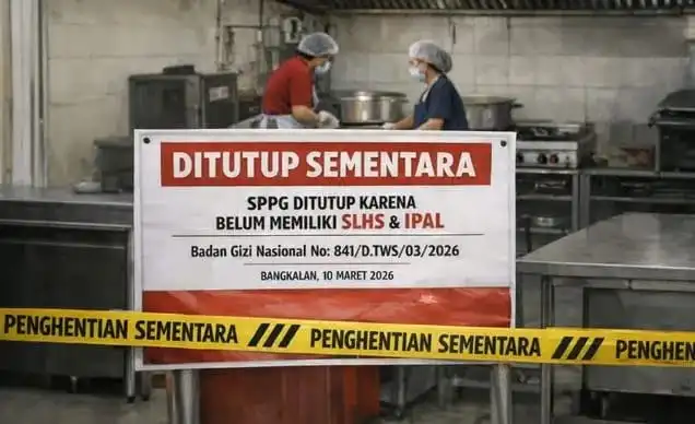 Terkendala Sanitasi, 34 Dapur MBG di Bangkalan Dihentikan Sementara
