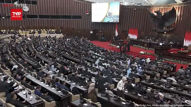 451 Anggota DPR Hadiri Paripurna Perdana Bersama Prabowo