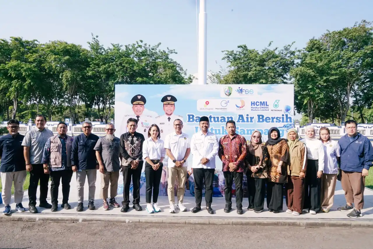 Tangani Bencana Kekeringan, Pemkab Sampang bersama SKK Migas Jabanusa - HCML Bantu Air Bersih