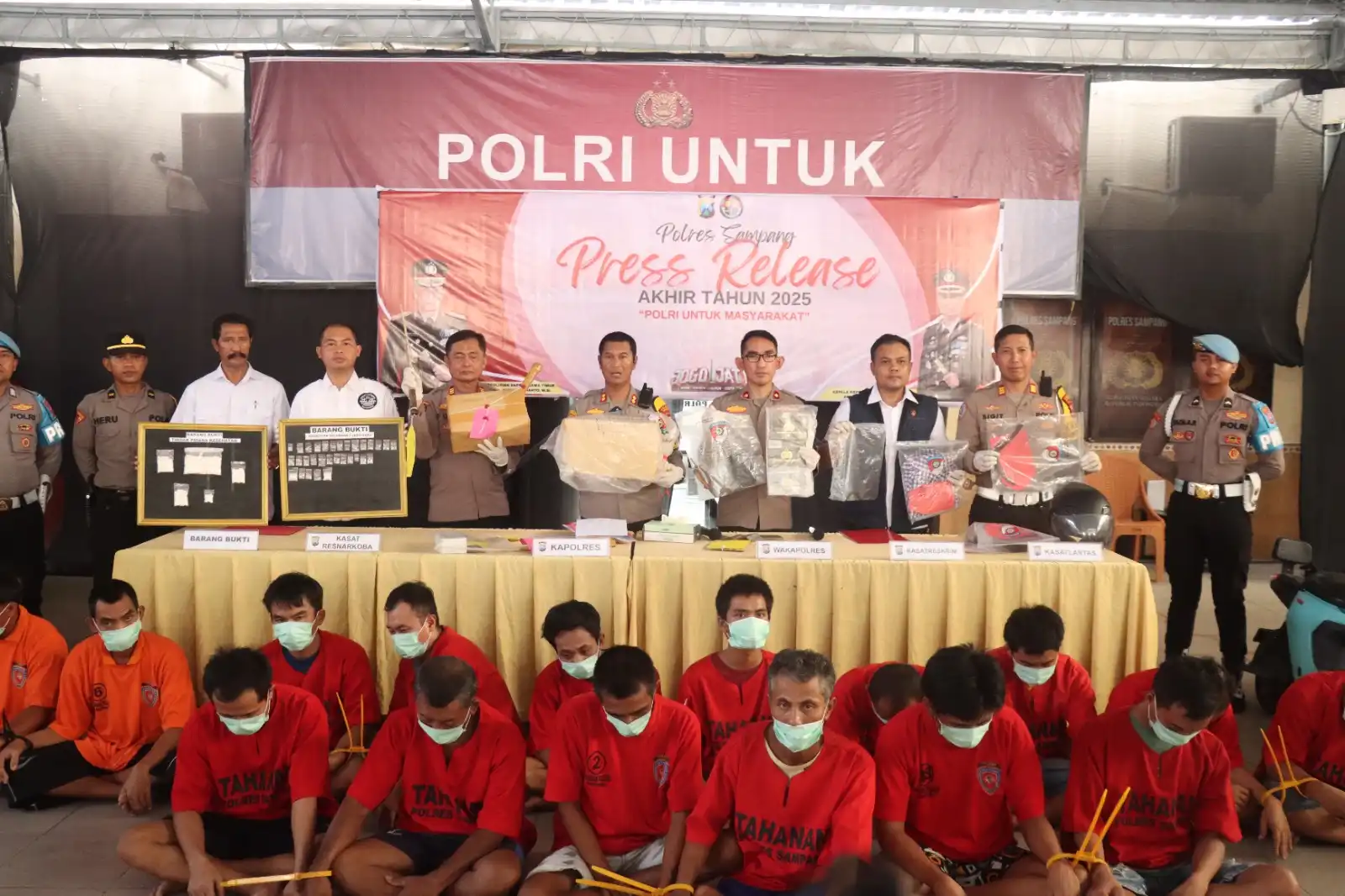 Polres Sampang Ungkap 147 Kasus Narkoba Sepanjang 2025, Sabu Capai 2 Kilogram