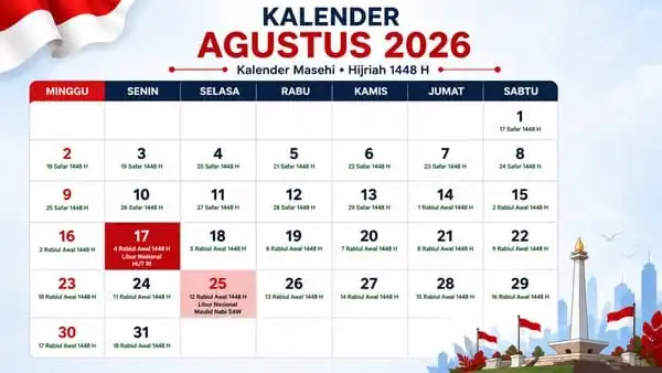 Maulid Nabi 2026 Ditetapkan Sebagai Libur Nasional, Cek Jadwal Lengkapnya
