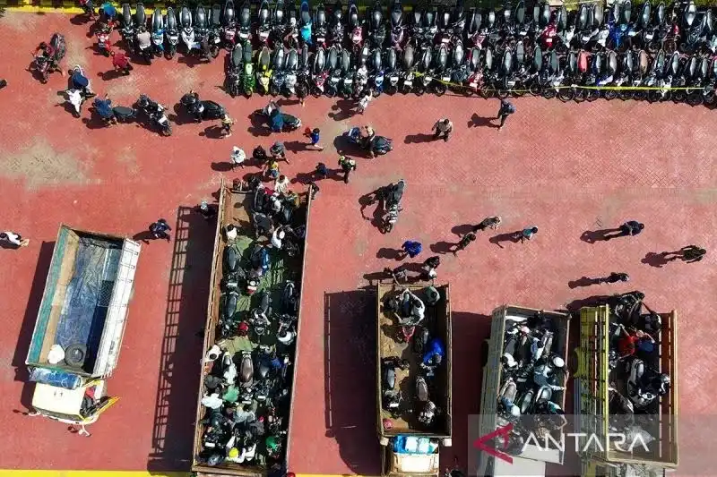  Polisi Sita Ratusan Motor di Pamekasan Hasil Razia Balap Liar