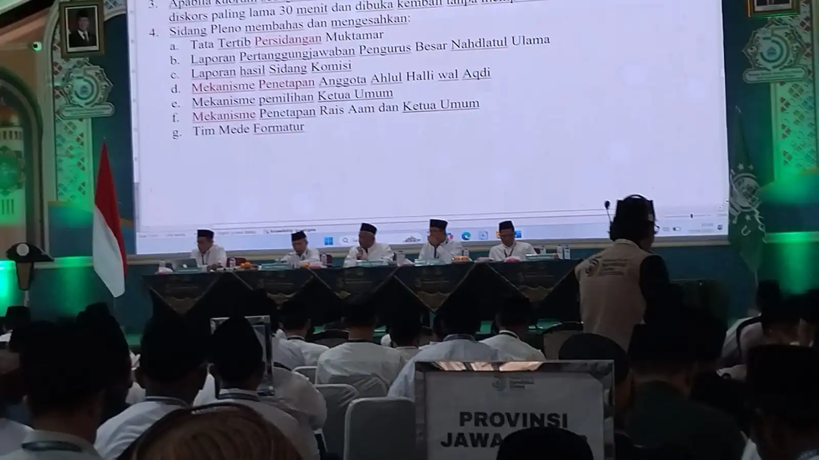 Sidang Pleno Tatib Muktamar ke-35 NU Dimulai, Pemilihan Ketum PBNU Dibahas Usai Persidangan Komisi