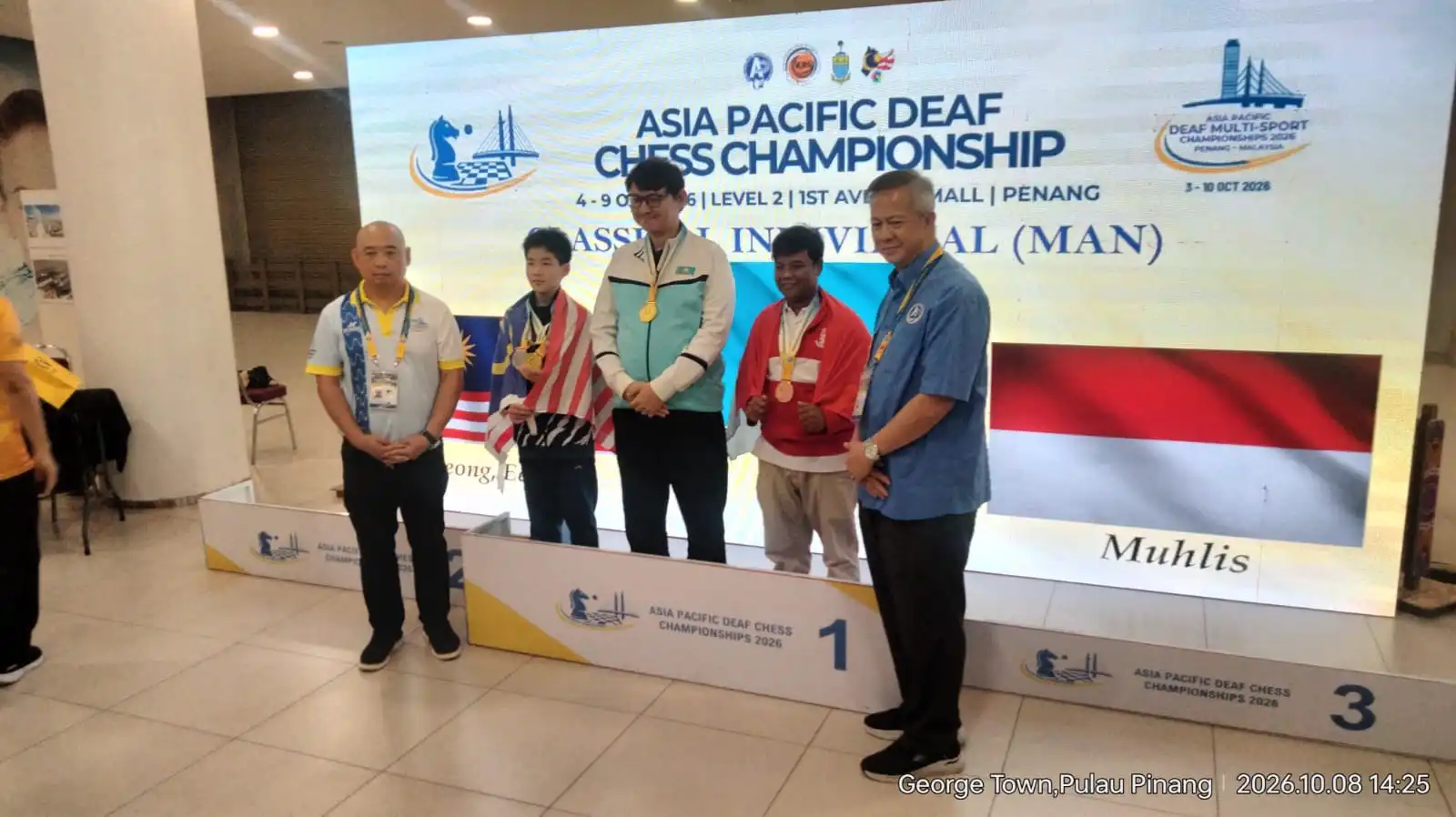 Pecatur Sampang Raih Dua Medali di Asia Pacific Deaf Chess Championship 2026