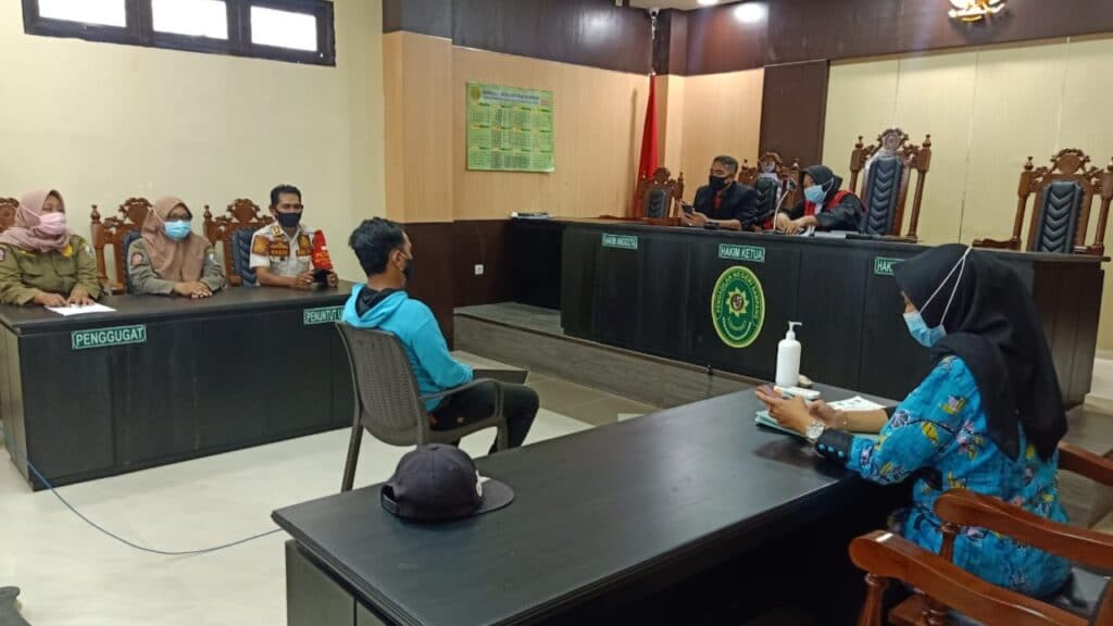 Sidang Tipiring Kasus Pelangaran Protokol Kesehatan Sampang
