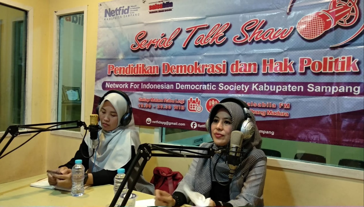 Talk Show Netfid Sampang “Peran Perempuan Dalam Pelaksanaan Demokrasi di Indonesia”