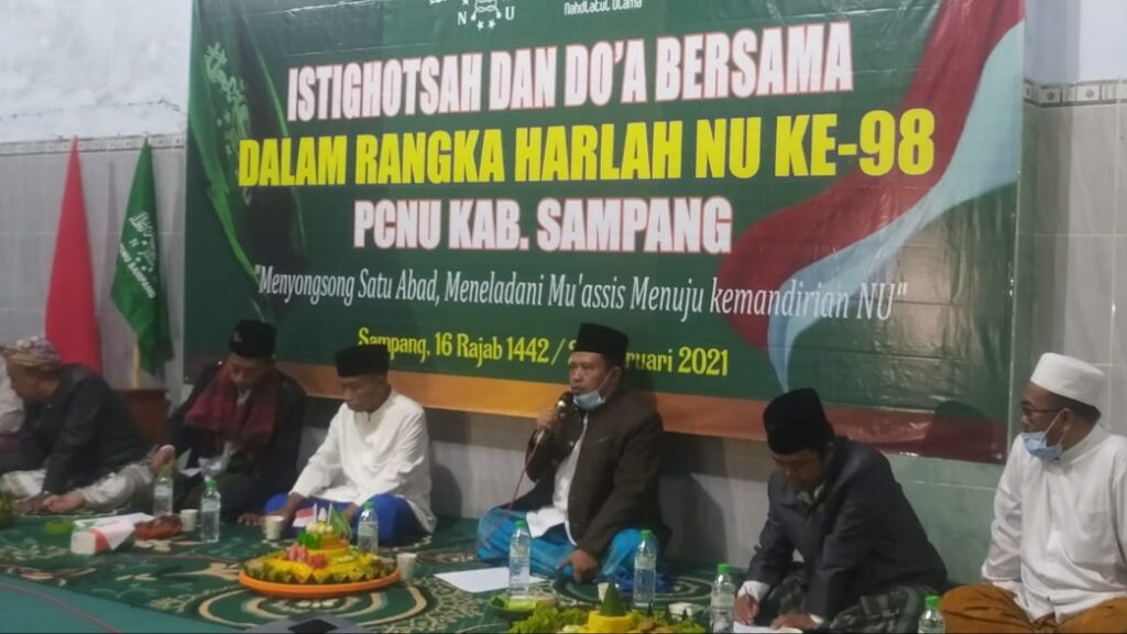 Peringati Harlah NU Ke 98, PCNU Kabupaten Sampang Gelar Istighosah Virtual