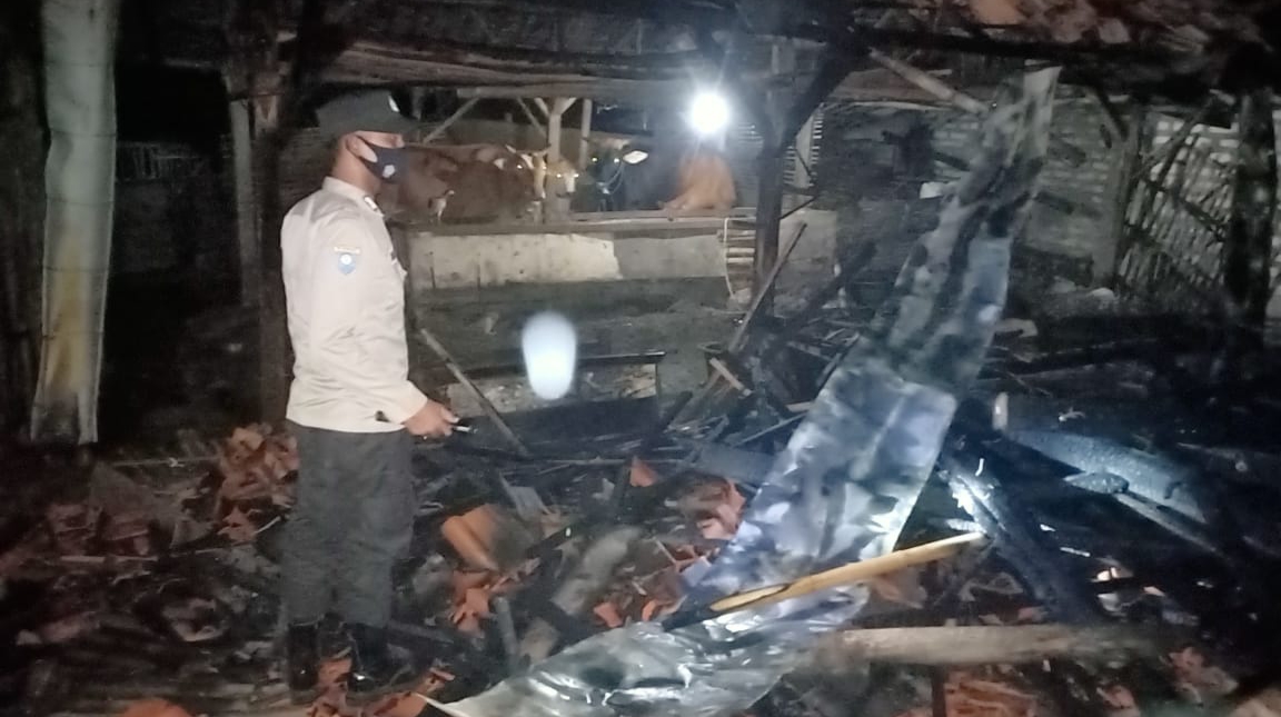 H-3 Lebaran, Rumah Milik Warga Pangarengan Sampang Malah Hangus Terbakar