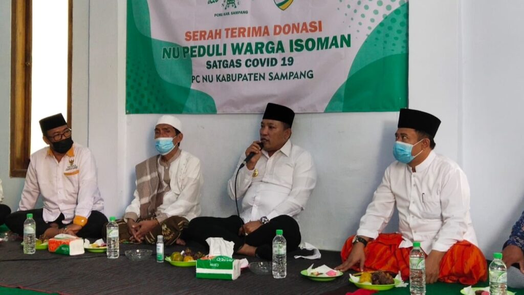 Bupati Sampang Apresiasi Satgas Covid-19 PCNU Bantu Warga Terdampak Virus Corona